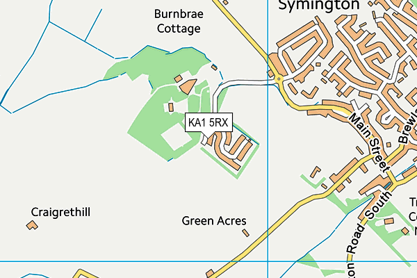 KA1 5RX map - OS VectorMap District (Ordnance Survey) KA1 5RX map - OS VectorMap District (Ordnance Survey)