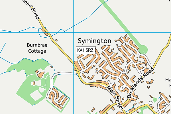 KA1 5RZ map - OS VectorMap District (Ordnance Survey) KA1 5RZ map - OS VectorMap District (Ordnance Survey)