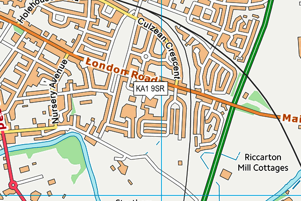 KA1 9SR map - OS VectorMap District (Ordnance Survey)