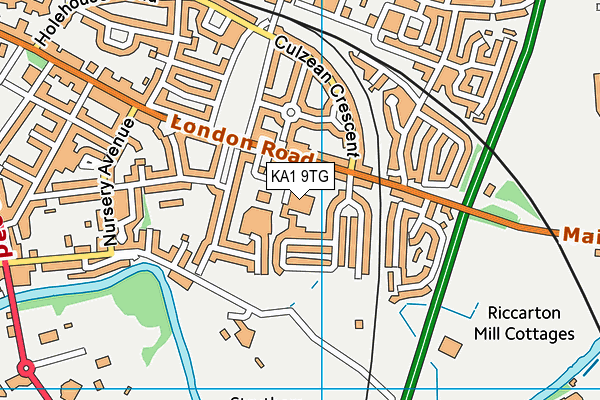 KA1 9TG map - OS VectorMap District (Ordnance Survey) KA1 9TG map - OS VectorMap District (Ordnance Survey)