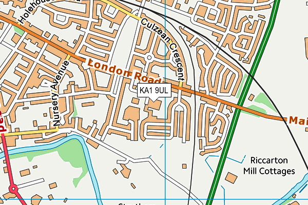 KA1 9UL map - OS VectorMap District (Ordnance Survey) KA1 9UL map - OS VectorMap District (Ordnance Survey)