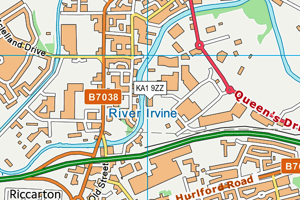 KA1 9ZZ map - OS VectorMap District (Ordnance Survey) KA1 9ZZ map - OS VectorMap District (Ordnance Survey)
