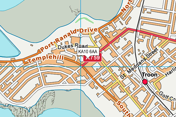 KA10 6AA map - OS VectorMap District (Ordnance Survey) KA10 6AA map - OS VectorMap District (Ordnance Survey)