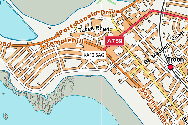 KA10 6AG map - OS VectorMap District (Ordnance Survey) KA10 6AG map - OS VectorMap District (Ordnance Survey)
