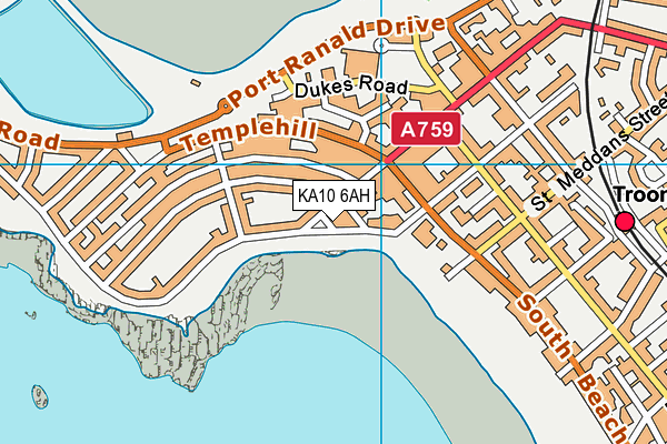 KA10 6AH map - OS VectorMap District (Ordnance Survey) KA10 6AH map - OS VectorMap District (Ordnance Survey)