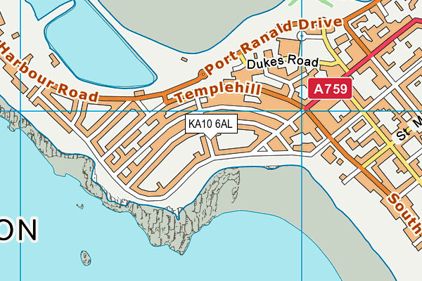 KA10 6AL map - OS VectorMap District (Ordnance Survey) KA10 6AL map - OS VectorMap District (Ordnance Survey)