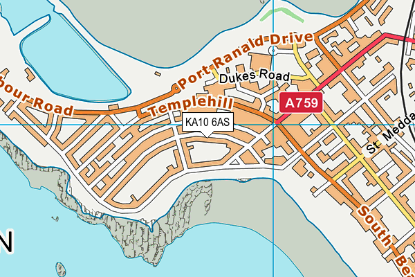 KA10 6AS map - OS VectorMap District (Ordnance Survey) KA10 6AS map - OS VectorMap District (Ordnance Survey)