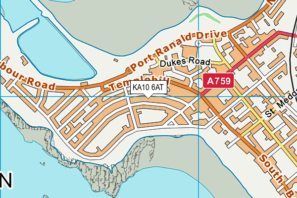 KA10 6AT map - OS VectorMap District (Ordnance Survey) KA10 6AT map - OS VectorMap District (Ordnance Survey)