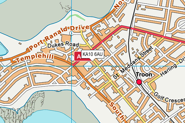 KA10 6AU map - OS VectorMap District (Ordnance Survey) KA10 6AU map - OS VectorMap District (Ordnance Survey)