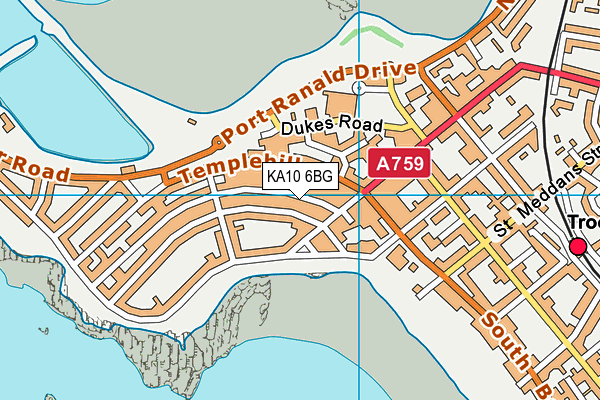 KA10 6BG map - OS VectorMap District (Ordnance Survey) KA10 6BG map - OS VectorMap District (Ordnance Survey)