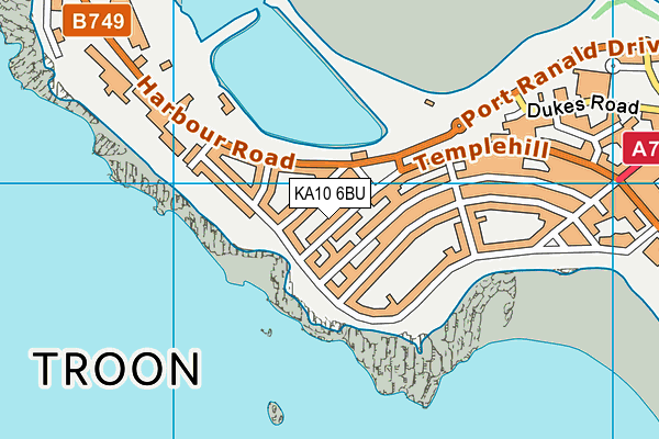 KA10 6BU map - OS VectorMap District (Ordnance Survey) KA10 6BU map - OS VectorMap District (Ordnance Survey)