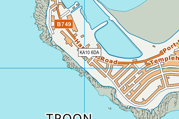 KA10 6DA map - OS VectorMap District (Ordnance Survey)