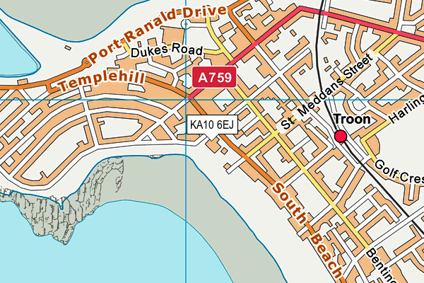 KA10 6EJ map - OS VectorMap District (Ordnance Survey) KA10 6EJ map - OS VectorMap District (Ordnance Survey)