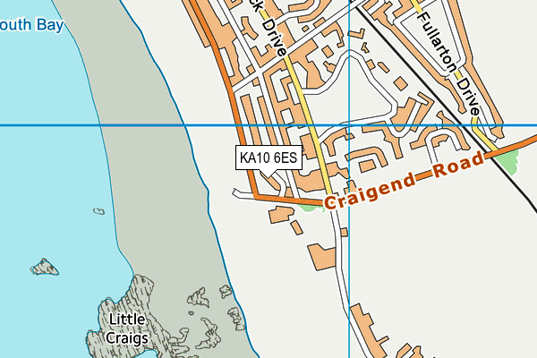 KA10 6ES map - OS VectorMap District (Ordnance Survey) KA10 6ES map - OS VectorMap District (Ordnance Survey)