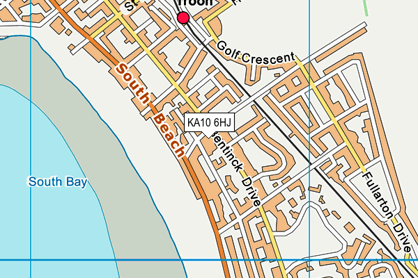 KA10 6HJ map - OS VectorMap District (Ordnance Survey) KA10 6HJ map - OS VectorMap District (Ordnance Survey)