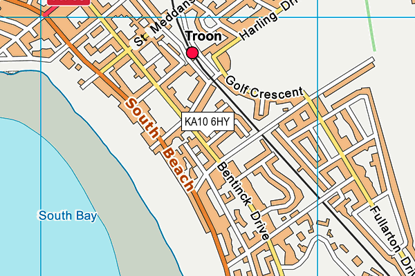 KA10 6HY map - OS VectorMap District (Ordnance Survey) KA10 6HY map - OS VectorMap District (Ordnance Survey)