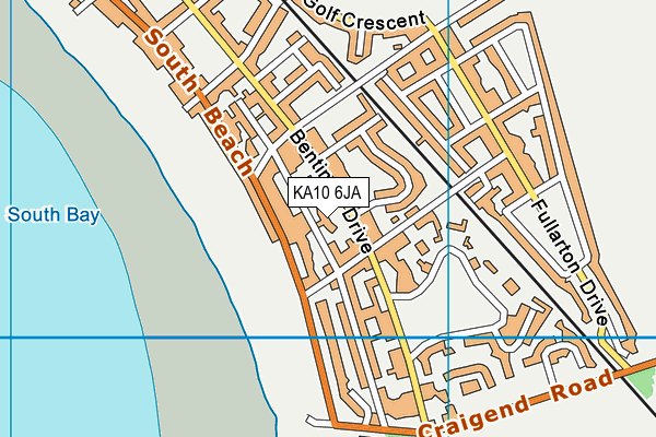 KA10 6JA map - OS VectorMap District (Ordnance Survey) KA10 6JA map - OS VectorMap District (Ordnance Survey)
