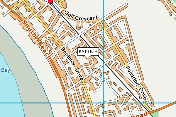 KA10 6JH map - OS VectorMap District (Ordnance Survey) KA10 6JH map - OS VectorMap District (Ordnance Survey)