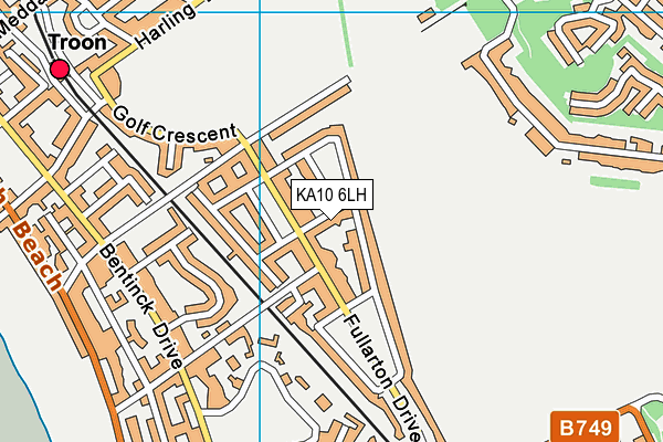 KA10 6LH map - OS VectorMap District (Ordnance Survey) KA10 6LH map - OS VectorMap District (Ordnance Survey)