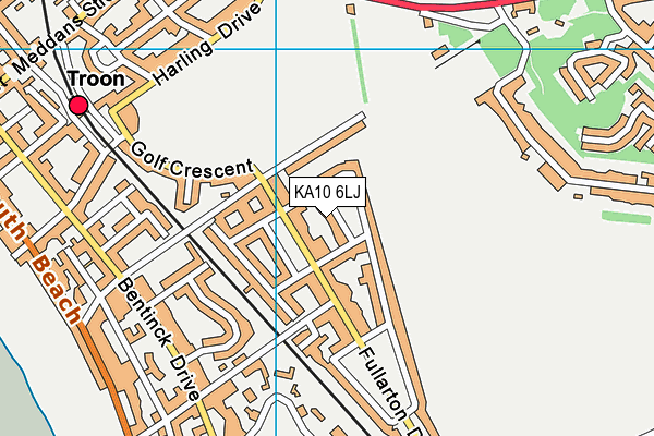 KA10 6LJ map - OS VectorMap District (Ordnance Survey) KA10 6LJ map - OS VectorMap District (Ordnance Survey)