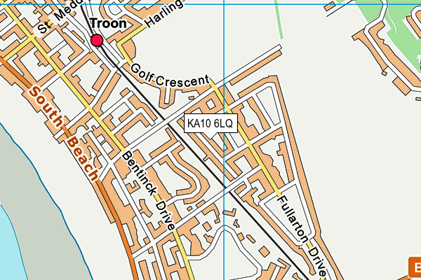 KA10 6LQ map - OS VectorMap District (Ordnance Survey) KA10 6LQ map - OS VectorMap District (Ordnance Survey)