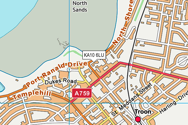KA10 6LU map - OS VectorMap District (Ordnance Survey) KA10 6LU map - OS VectorMap District (Ordnance Survey)
