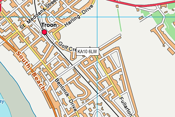KA10 6LW map - OS VectorMap District (Ordnance Survey) KA10 6LW map - OS VectorMap District (Ordnance Survey)