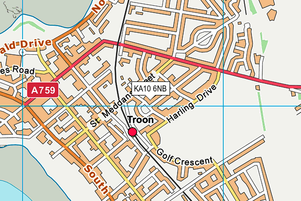 KA10 6NB map - OS VectorMap District (Ordnance Survey) KA10 6NB map - OS VectorMap District (Ordnance Survey)