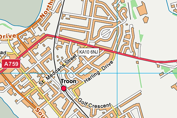 KA10 6NJ map - OS VectorMap District (Ordnance Survey) KA10 6NJ map - OS VectorMap District (Ordnance Survey)