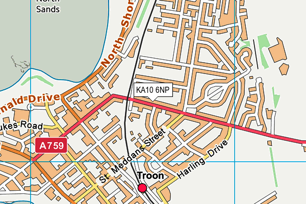 KA10 6NP map - OS VectorMap District (Ordnance Survey) KA10 6NP map - OS VectorMap District (Ordnance Survey)