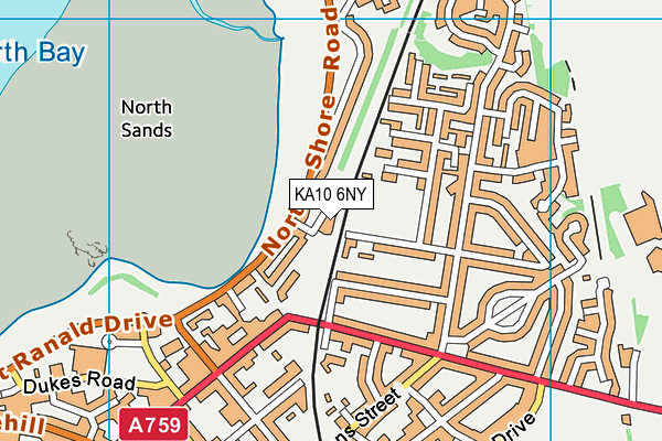 KA10 6NY map - OS VectorMap District (Ordnance Survey) KA10 6NY map - OS VectorMap District (Ordnance Survey)