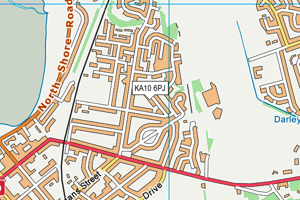 KA10 6PJ map - OS VectorMap District (Ordnance Survey) KA10 6PJ map - OS VectorMap District (Ordnance Survey)