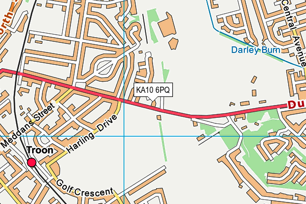 KA10 6PQ map - OS VectorMap District (Ordnance Survey) KA10 6PQ map - OS VectorMap District (Ordnance Survey)