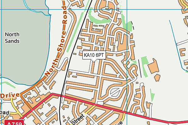 KA10 6PT map - OS VectorMap District (Ordnance Survey) KA10 6PT map - OS VectorMap District (Ordnance Survey)