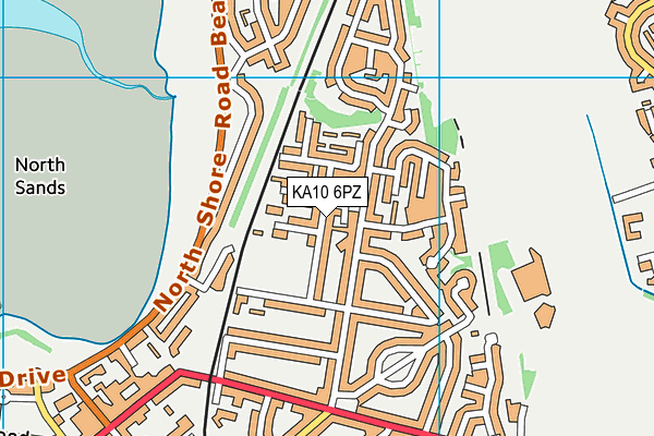 KA10 6PZ map - OS VectorMap District (Ordnance Survey) KA10 6PZ map - OS VectorMap District (Ordnance Survey)