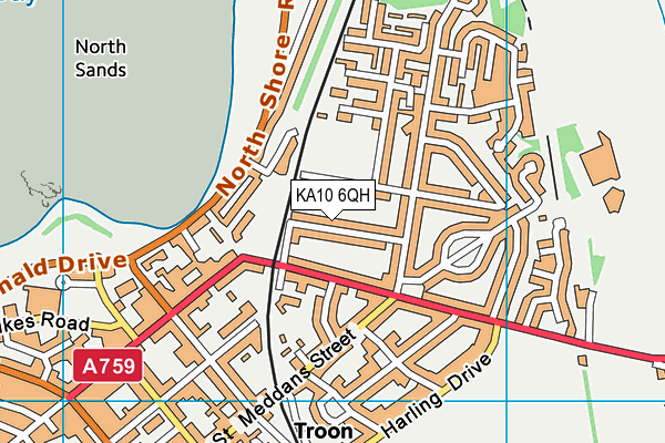 KA10 6QH map - OS VectorMap District (Ordnance Survey) KA10 6QH map - OS VectorMap District (Ordnance Survey)