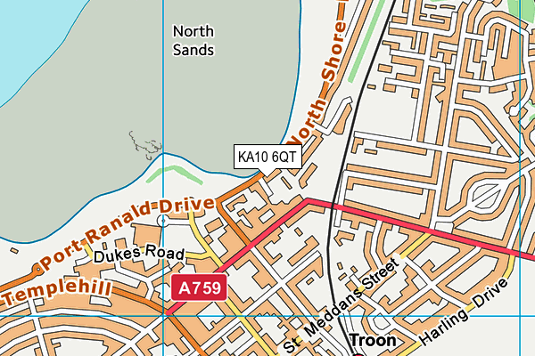 KA10 6QT map - OS VectorMap District (Ordnance Survey) KA10 6QT map - OS VectorMap District (Ordnance Survey)