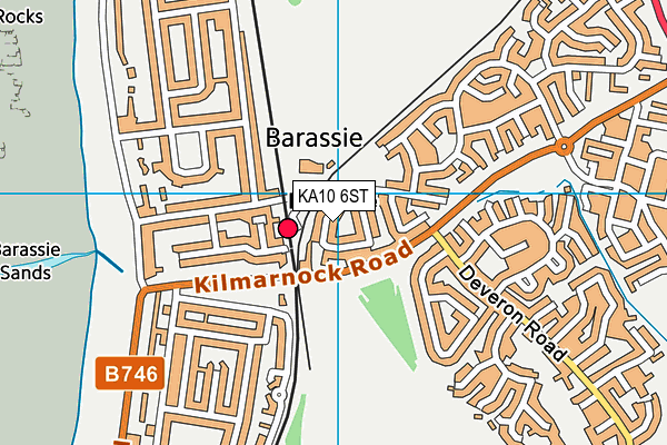 KA10 6ST map - OS VectorMap District (Ordnance Survey) KA10 6ST map - OS VectorMap District (Ordnance Survey)