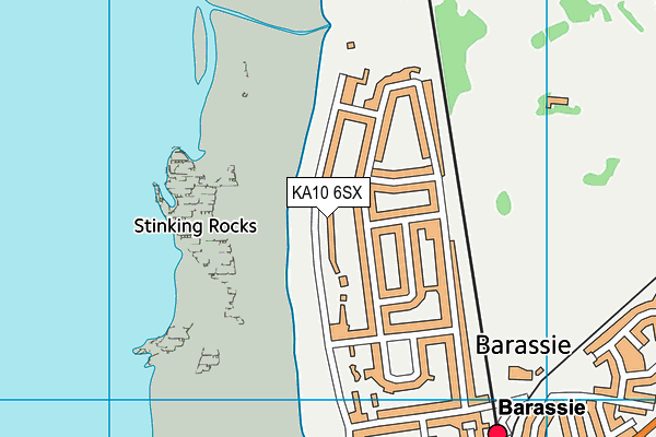KA10 6SX map - OS VectorMap District (Ordnance Survey) KA10 6SX map - OS VectorMap District (Ordnance Survey)