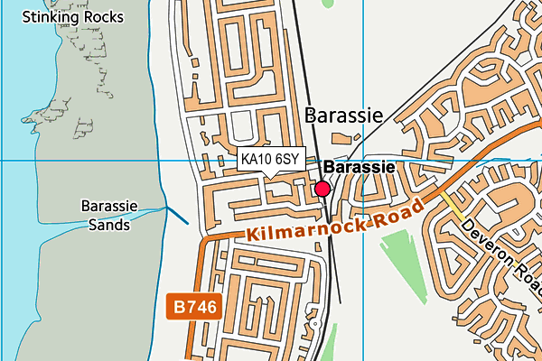 KA10 6SY map - OS VectorMap District (Ordnance Survey) KA10 6SY map - OS VectorMap District (Ordnance Survey)