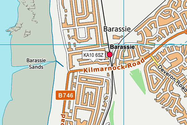 KA10 6SZ map - OS VectorMap District (Ordnance Survey) KA10 6SZ map - OS VectorMap District (Ordnance Survey)