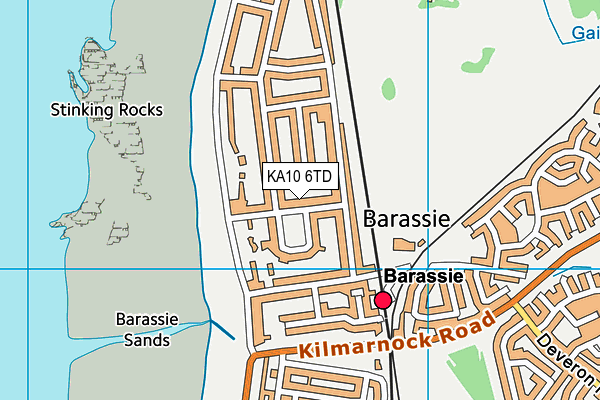 KA10 6TD map - OS VectorMap District (Ordnance Survey) KA10 6TD map - OS VectorMap District (Ordnance Survey)