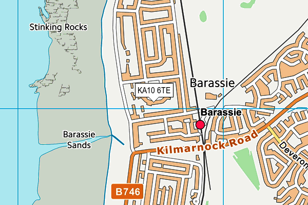 KA10 6TE map - OS VectorMap District (Ordnance Survey) KA10 6TE map - OS VectorMap District (Ordnance Survey)