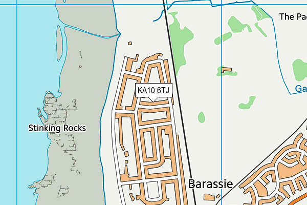 KA10 6TJ map - OS VectorMap District (Ordnance Survey) KA10 6TJ map - OS VectorMap District (Ordnance Survey)