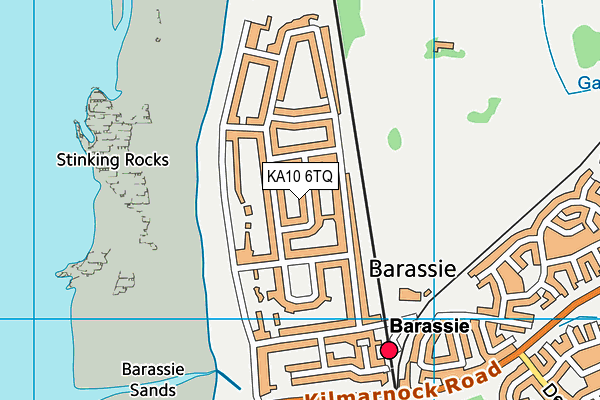 KA10 6TQ map - OS VectorMap District (Ordnance Survey) KA10 6TQ map - OS VectorMap District (Ordnance Survey)
