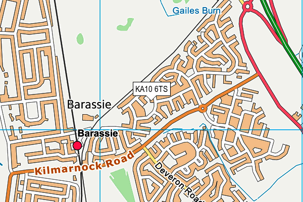KA10 6TS map - OS VectorMap District (Ordnance Survey) KA10 6TS map - OS VectorMap District (Ordnance Survey)