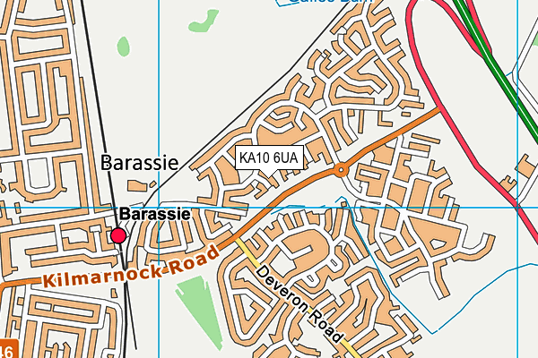 KA10 6UA map - OS VectorMap District (Ordnance Survey) KA10 6UA map - OS VectorMap District (Ordnance Survey)
