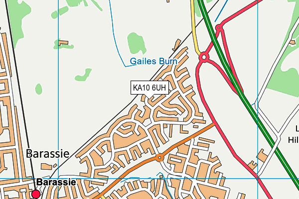 KA10 6UH map - OS VectorMap District (Ordnance Survey)