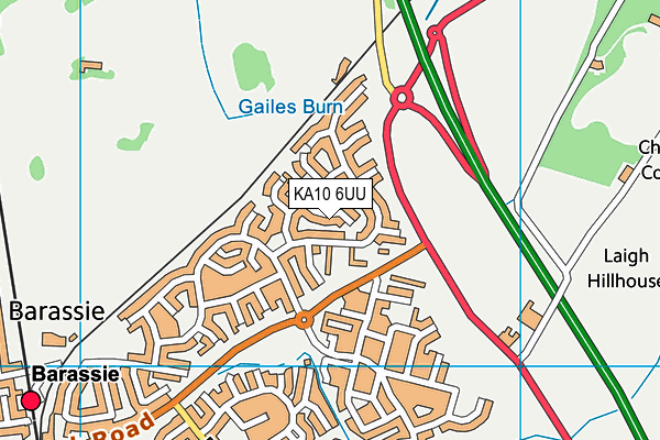 KA10 6UU map - OS VectorMap District (Ordnance Survey)