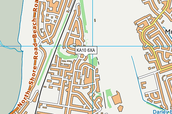 KA10 6XA map - OS VectorMap District (Ordnance Survey) KA10 6XA map - OS VectorMap District (Ordnance Survey)